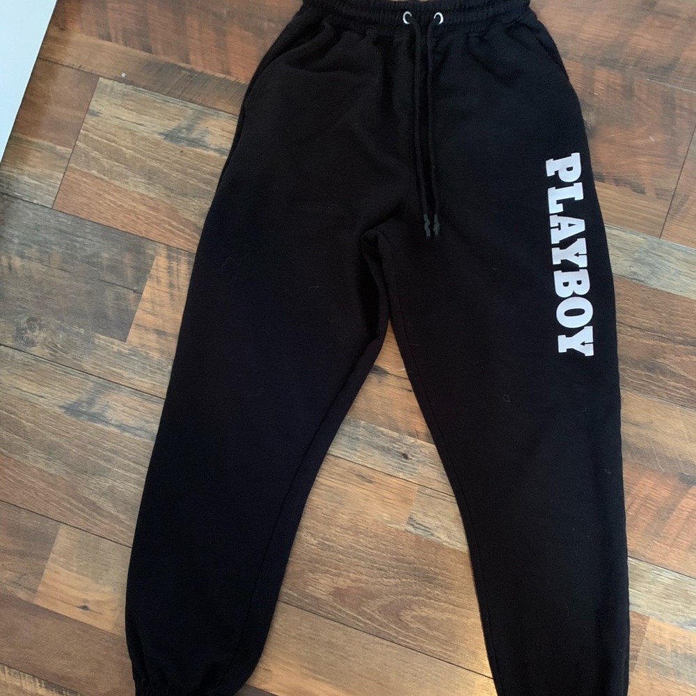 Playboy black sweatpants